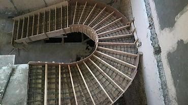 Бетонная лестница Для дома, Бесплатный замер, Форма лестницы: Винтовая, Стиль: Хайтек — 7