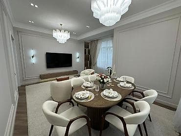 коктал: 2 комнаты, 75 м², Асанбай мкр Элитка, 1 этаж, Дизайнерский ремонт — 8