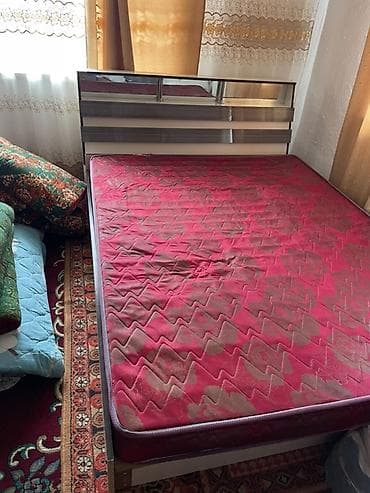 Дом и сад: Двуспальная кровать, С матрасом, длина - 200 см — 3