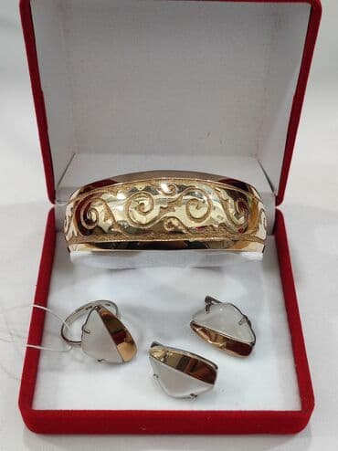 свадебные платья от производителя: Серебряный Набор+ Билерик с надписями "Бейишим Апам" Серебро — 4