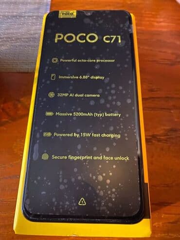 купить телефон поко м3 бу: Poco C71, Новый, 4 ГБ, цвет - Черный, 2 SIM — 3