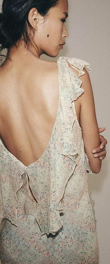 изабель марант: Платье Zara (последняя коллекция)макси с воланами и цветочным принтом — 6
