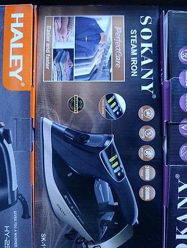 sokany steam iron: Утюг Паровой, Антипригарный, Вертикальное отпаривание — 1