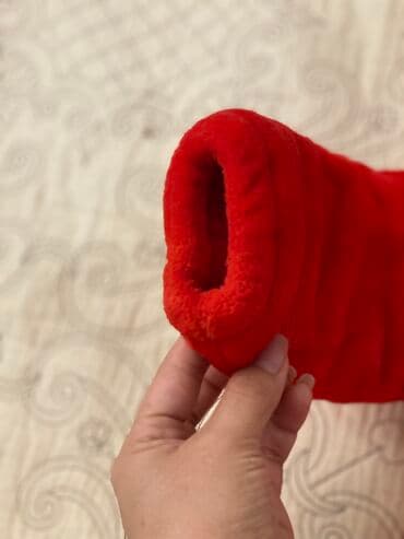 детская одежда для девочек и мальчиков: Боди, цвет - Красный, Б/у — 9