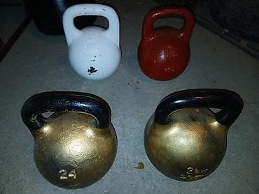 Гири: Гири классические чугунные. Комплектация и веса: - 2 шт. по 24 кг — 1