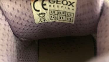 прозрачные туфли: Детские кроссовки с подсветкой, марки Geox, р.30; цвет-фиолетовый; — 3