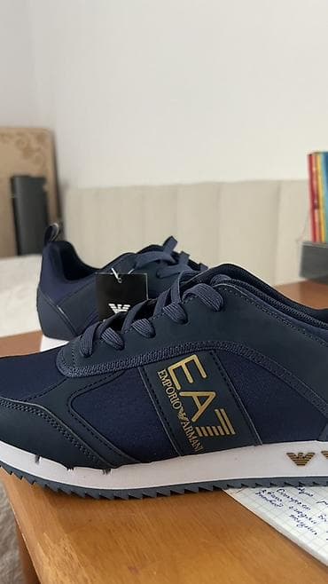 обувь красовки: Мужские кроссовки, 41.5, 42, Emporio Armani, Новый, цвет - Синий — 3