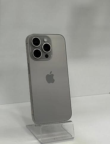 бу чехол: IPhone 15 Pro, Б/у, 128 ГБ, Natural Titanium, Зарядное устройство, Защитное стекло, Чехол, 83 % — 2