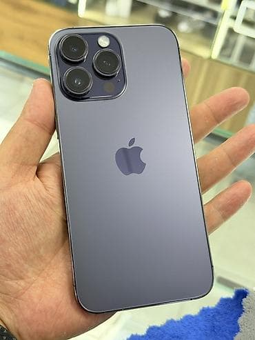 сколько стоит iphone 14 про макс: IPhone 14 Pro Max, Б/у, 512 ГБ, Deep Purple, Защитное стекло, Чехол, 100 % — 9