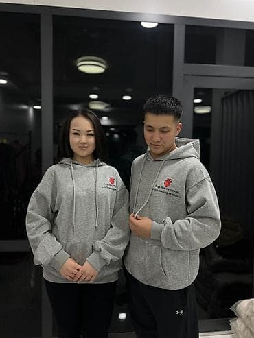 бишкек одежда оптом: Парные свитшоты и худи с принтом на кыргызском языке. Что это: - — 8
