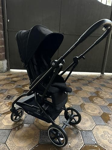 Коляскалар: Балдар арабасы, Cybex, түсү - Кара, Колдонулган, Өзү алып кетүү — 3