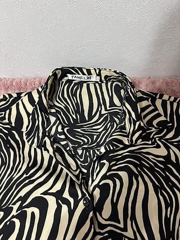 pull bear: Рубашка, Классическая модель, Made in KG — 3