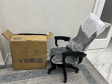 Офис шкафтары: Офис креслолор, Жаңы, Дөңгөлөктүү, түсү - Кара, Өзү алып кетүү, Акылуу жеткирүү — 8