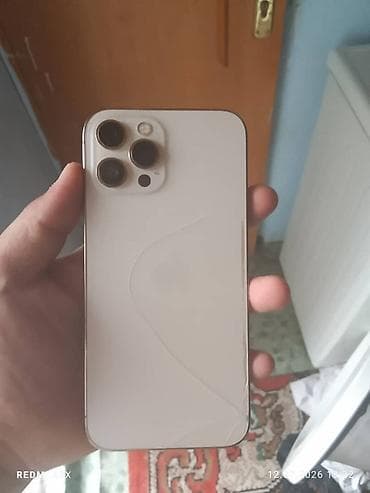 Техника жана электроника: IPhone 12 Pro Max, 256 ГБ, цвет светлый (корпус с золотистыми — 1