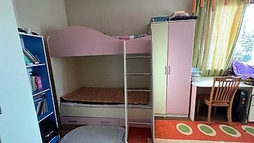 платя турция бу: Детская односпальная кровать, Б/у, Для девочки, Для мальчика, С матрасом, ДСП, Самовывоз — 4