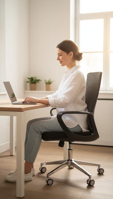 кресло для офис: Офисное кресло, С колесиками, цвет - Серый — 1