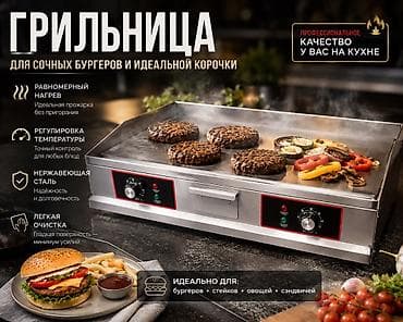 Профессиональная электрическая грильница (плоская жарочная — 1