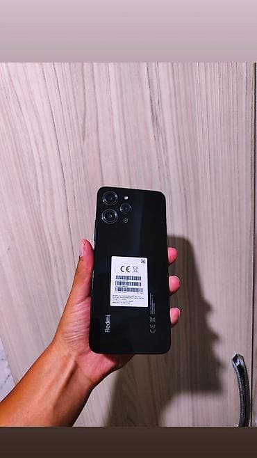 декодер 5 1: Redmi, Redmi 12, Колдонулган, 128 ГБ, түсү - Кара, 1 SIM, 2 SIM — 1