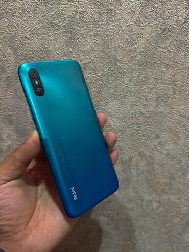 мониторы wled (светодиодная подсветка): Redmi, Redmi 9A, Б/у, 32 ГБ, цвет - Синий, 2 SIM — 1