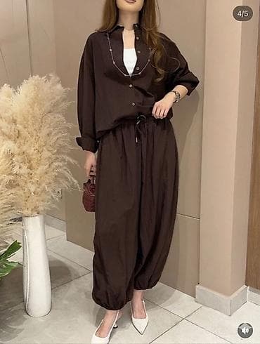 штаны модные: ☘️двойка алладин Пр:Гуанджоу Расцветки :7 Размео:стандарт 44-50 — 4