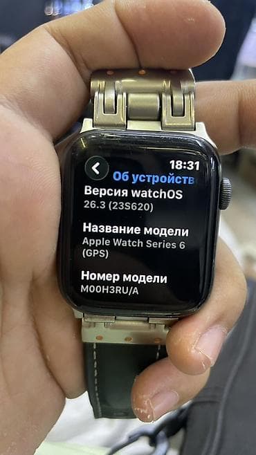 samsung saat watch 6: Apple Watch Series 6 (GPS) Черный цвет 44 мм, зарядки хватает на день — 2