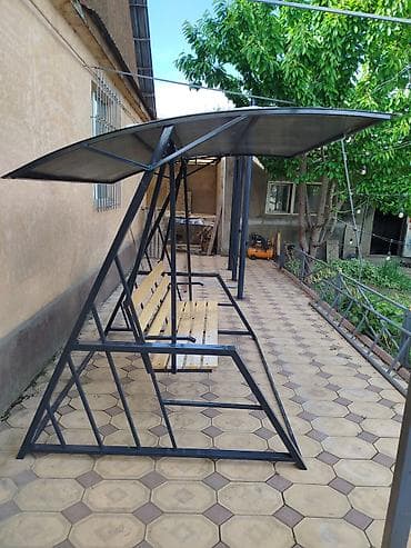 навесная качель для дома: Садовые качели Со спинкой, С крышей — 5