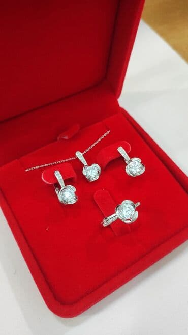 свадебные платья от производителя: Серебряный Набор+ Цепочка Дизайн Италия Серебро 925 пробы Размеры — 2