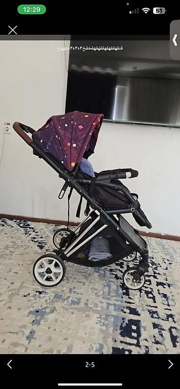 автокресла для детей: Коляска, Другой бренд, цвет - Фиолетовый, Б/у, Самовывоз — 2