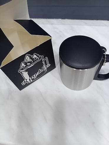 Посуда: Туристическая туристическая термокружка - Материал: нержавеющая — 2