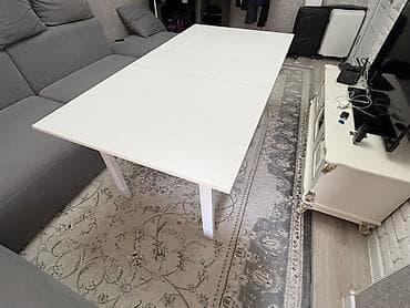 Стол трансформер Для кухни, Стол-книжка, цвет - Белый