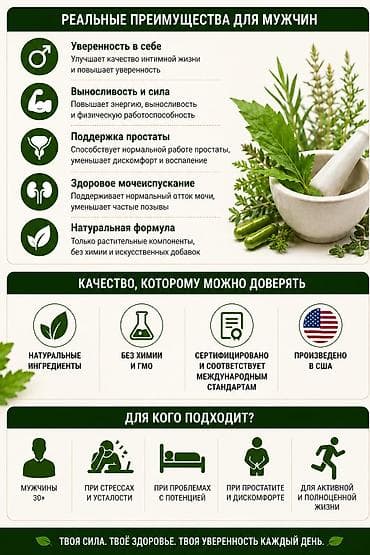 биомед для мужчин отзывы: От простатита, Для мужчин, США, Капсулы — 5