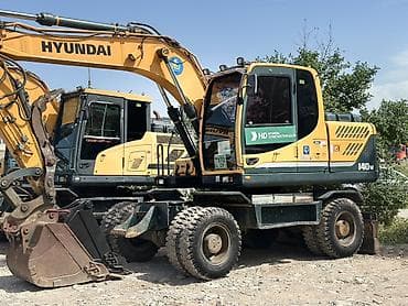 экскаваторы 140: Экскаватор, Hyundai, Колесный — 1
