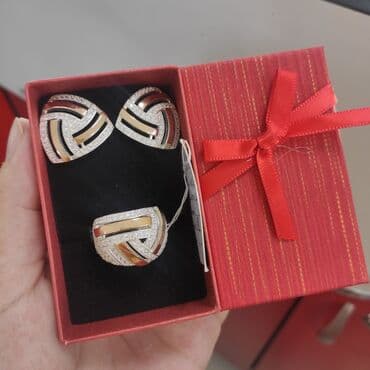 свадебные наборы ручной: Набор украшений, Проба 925, Женские, Новый — 1