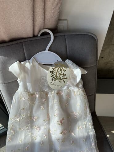 платье дордой: Детское платье, цвет - Белый, Новый — 3