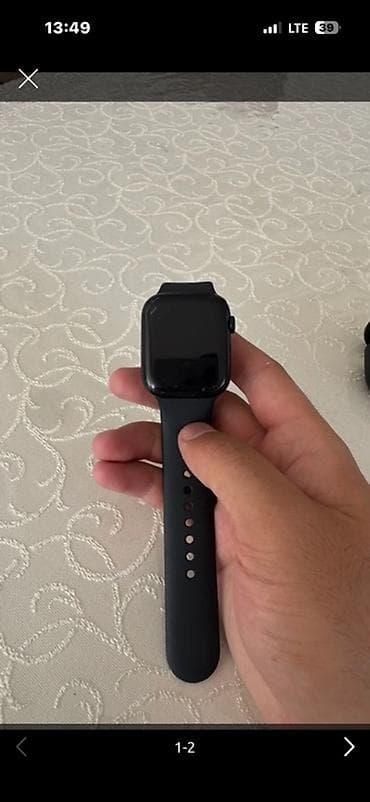 часы на палец: Смарт‑часы Apple Watch 7 88% в классическом черном цвете с — 2
