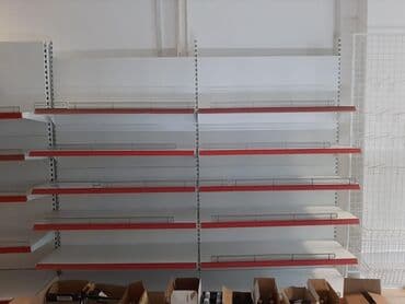 оборудование для бутика: Витрины, стеллажи, полки торговые металлические б/у, полка магазинная — 6