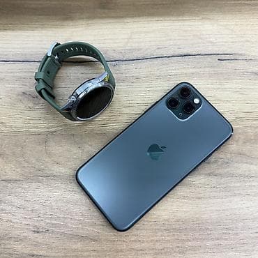IPhone 11 Pro, Б/у, 256 ГБ, Alpine Green, Защитное стекло, 100 %