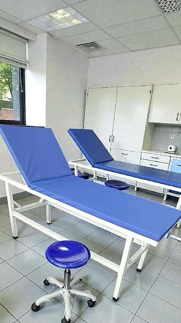 Медициналык эмерек: Медицинская кушетка с регулируемой спинкой Надёжная кушетка для — 2