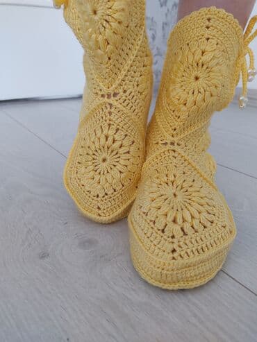 обувь 19 размер: Домашние тапочки, 37.5, Новый, цвет - Желтый, Самовывоз — 9
