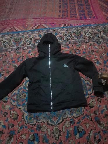 свитер с высоким горлом мужской: Черная спартивка с двойным капишоном. новый размер 2XL — 1