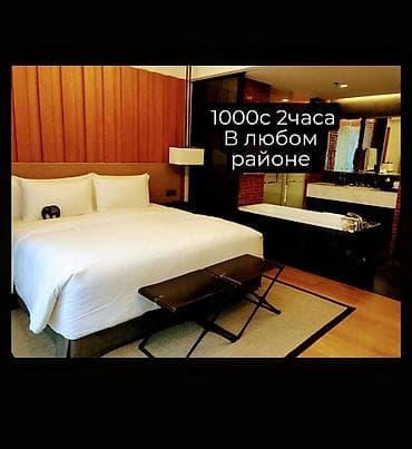 гостиница 300 сом: 30 м², С мебелью — 5