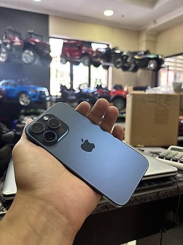 IPhone 15 Pro, Б/у, 128 ГБ, Синий, 88 %