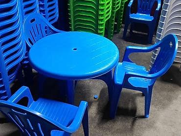 small table: Пластиковый стол, Новый, Круглый, Платная доставка, цвет - Красный — 5