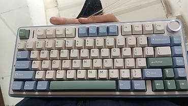 колонка на фит: Клавиатура, Aula, Механическая, Bluetooth, Проводное подключение, Размер: 75% — 1