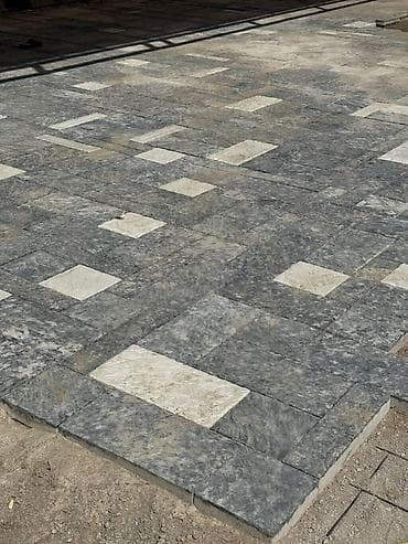 сухая стяжка пола цена: Укладка тротуарной плитки под ключ - Профессиональное мощение дворов — 3