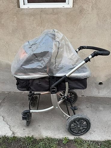 коляски аймели: Коляска, Другой бренд, цвет - Черный, Б/у, Самовывоз — 2