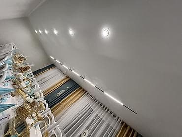 натяжные потолки матовый: Натяжные потолки с интегрированным освещением - Полотно ПВХ белого — 2