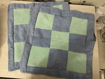 Набор из 2 декоративных наволочек/чехлов на подушки в стиле пэчворк at lalafo.kg Набор из 2 декоративных наволочек/чехлов на подушки в стиле пэчворк