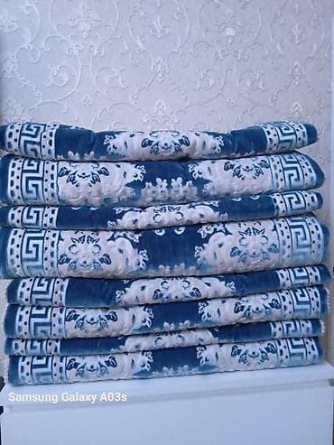 Ковры и паласы: Тошок Б/у, Жер төшөк, цвет - Синий, Самовывоз, Бесплатная доставка, Платная доставка — 1