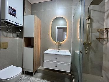 капстрой: 2 комнаты, 61 м², Элитка, Асанбай мкр Элитка, 7 этаж, Евроремонт — 9